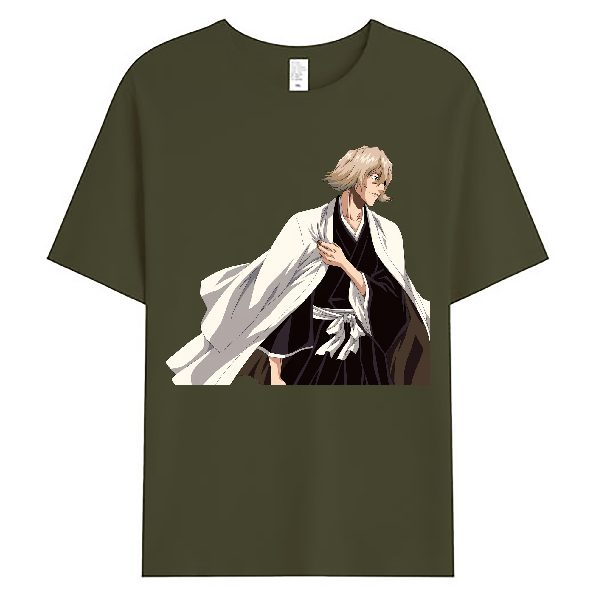 （画像用） "ブリーチ 浦原 喜助（うらはら きすけ） BLEACH Urahara Kisuke " 綿100％ メンズ半袖Tシャツ｜肌触りやわらか＆通気性